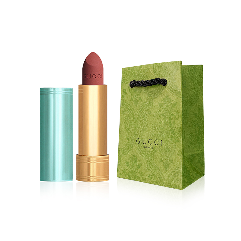 

Limited Edition Lip Glosses Lipstick Shopping Bag Легко растушевывается 1 шт/2 уп GUCCI, #soft gauze 1 delicate lady+mini shopping bag