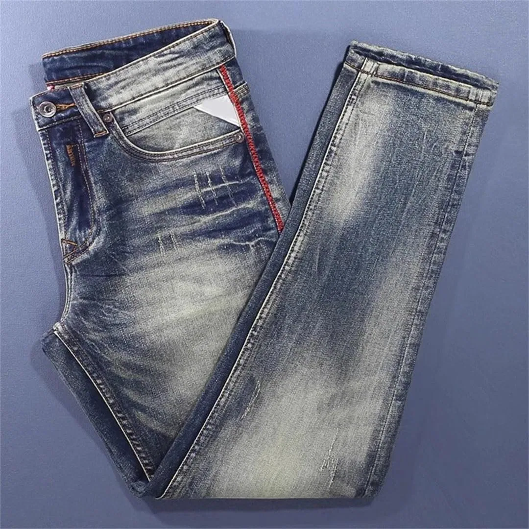 Джинсы stretch, Retro Washed Blue — фото 3