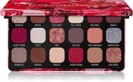 

Палитра теней для век Makeup Revolution Forever Flawless, Cherry Rebel 18× 1,1 g