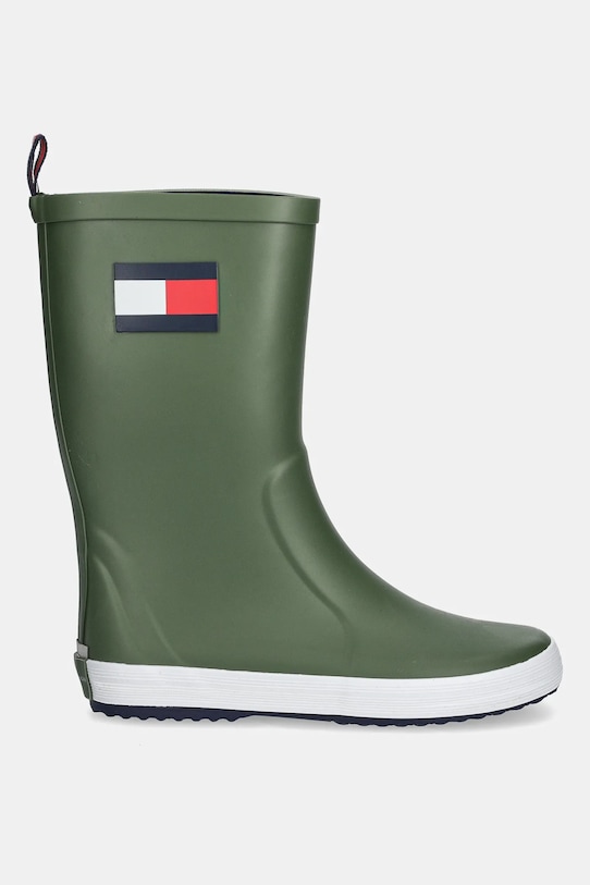 Детские резиновые сапоги Tommy Hilfiger, зеленый — фото 2