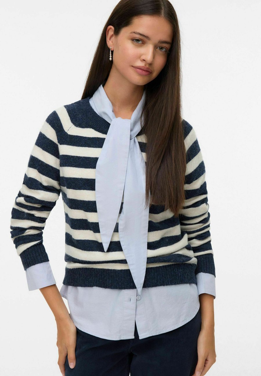 

Джемпер Vero Moda VMDOFFY O NECK BLOUSE, Navy Blazer /Blue