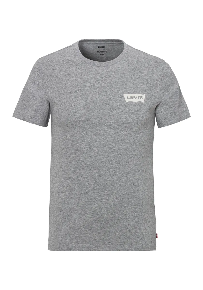 

Футболка Levi's "GRAPHIC CREWNECK TEE" с небольшим принтом "крылья летучей мыши", цвет Icon Logo Midtone Heather Grey