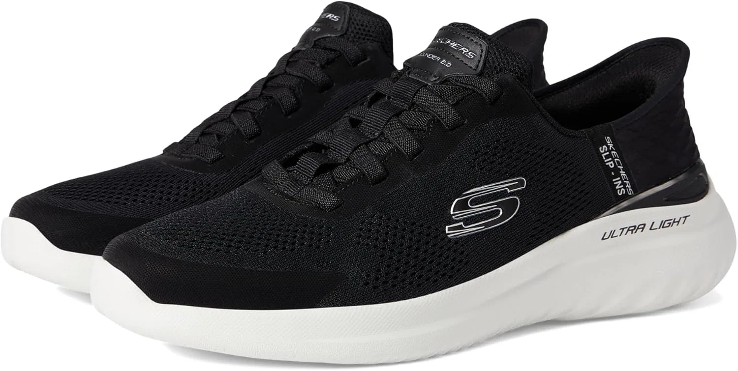 Мужские слипоны Skechers Bounder 2.0 Emerged, Black White