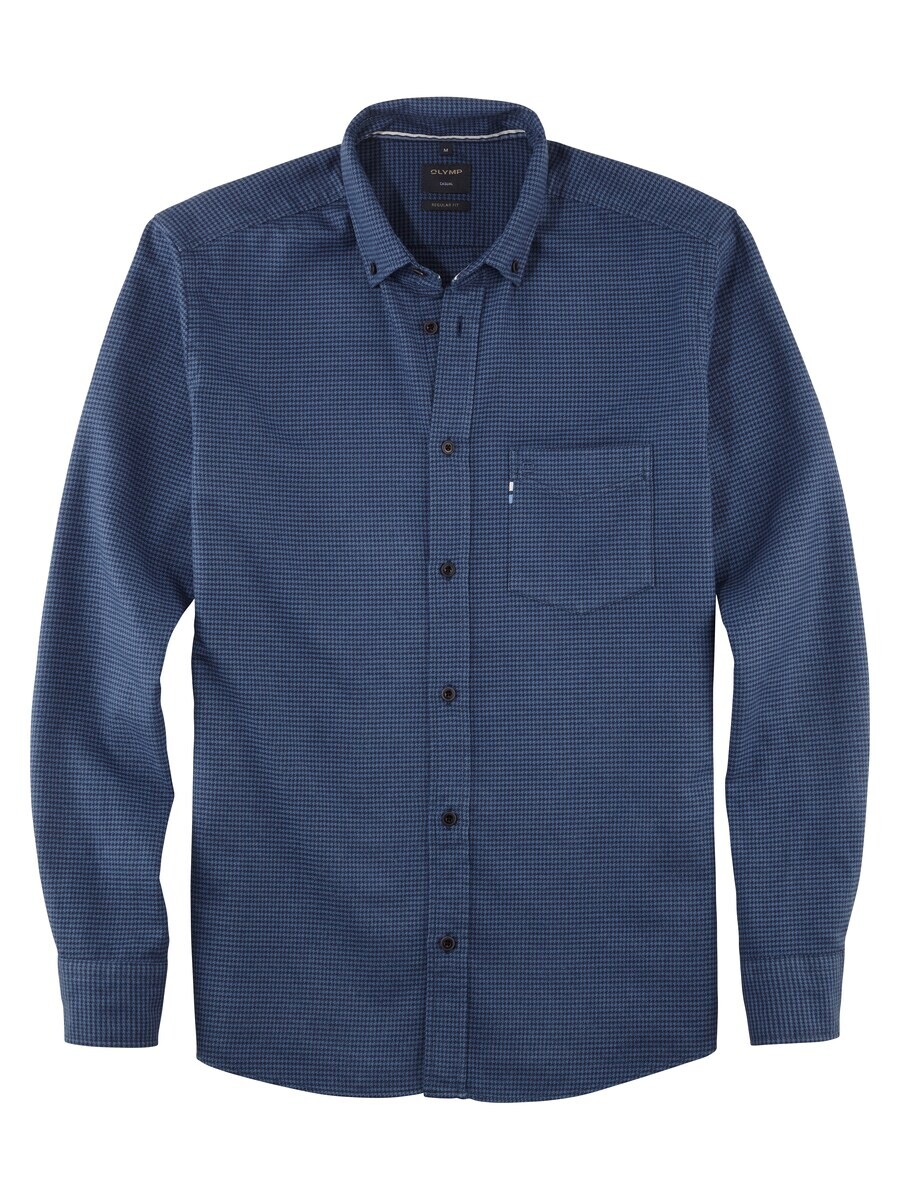 

Повседневная рубашка OLYMP Regular fit Button Up Shirt, морской синий