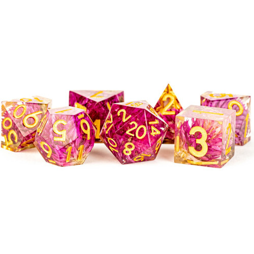 

Аксессуары Metallic Dice Games Sharp-Edge Polyhedral Set: Thousand Day Red (7)