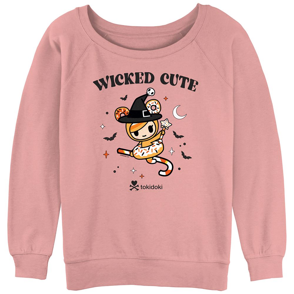 

Пуловер с милым рисунком Tokidoki для юниоров Wicked Cute Licensed Character, цвет Desert Pink