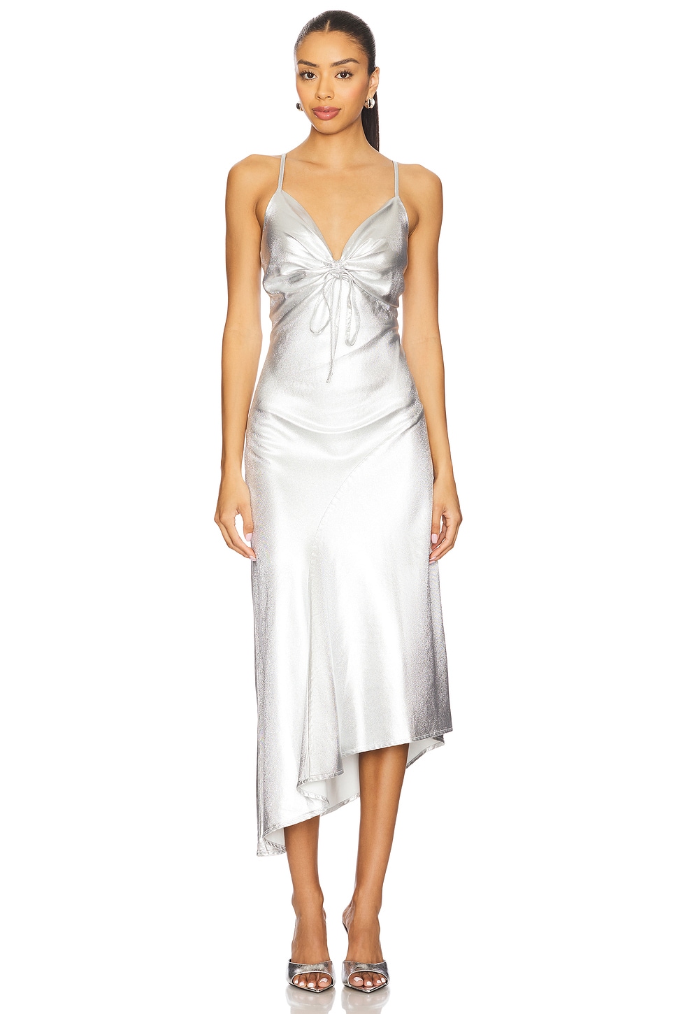 

Платье Alexia Allsaints, metallic silver