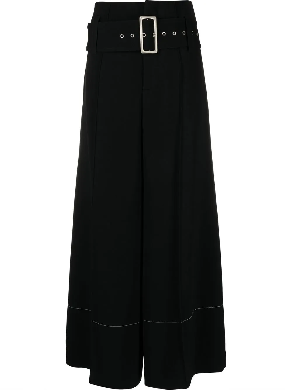

Широкие брюки с завышенной талией 10 CORSO COMO, черный