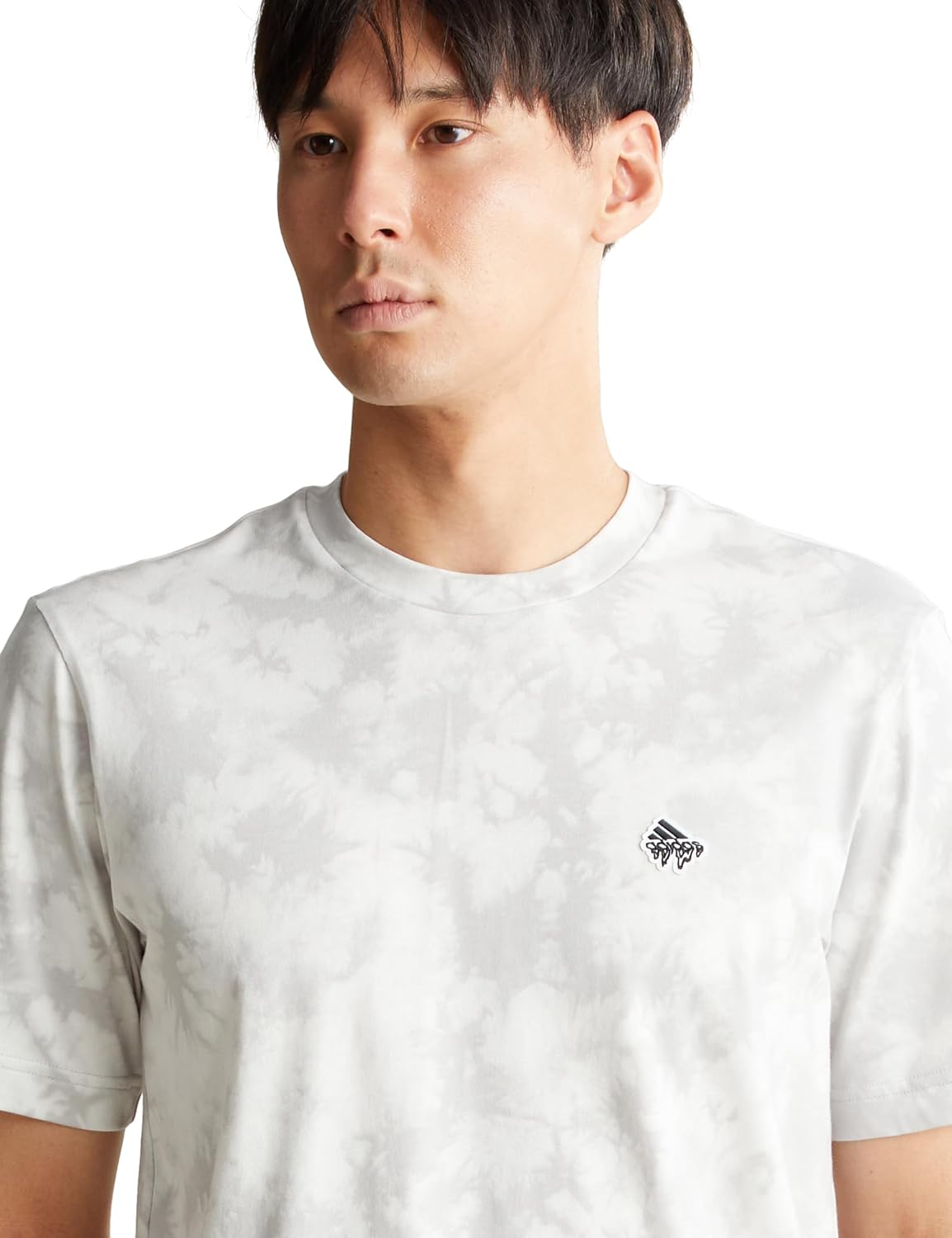Мужская футболка Adidas JTM55 с коротким рукавом, All Day Dream About. Футболка с коротким рукавом и графическим принтом, белый — фото 4