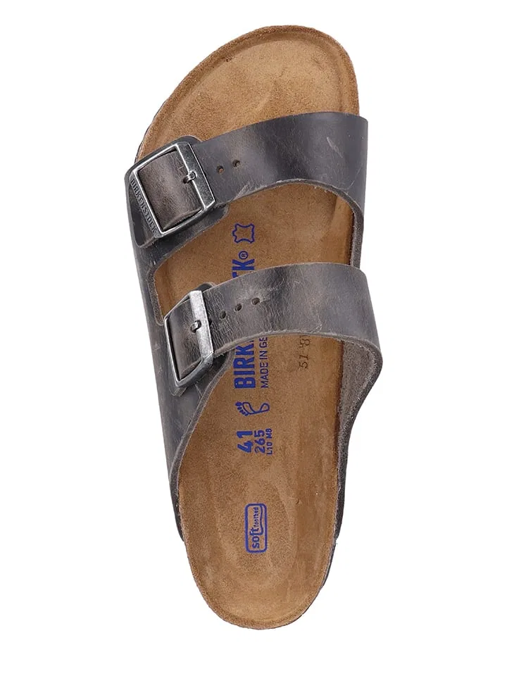 Сандалии кожаные Arizona, Birkenstock, коричневый — фото 2