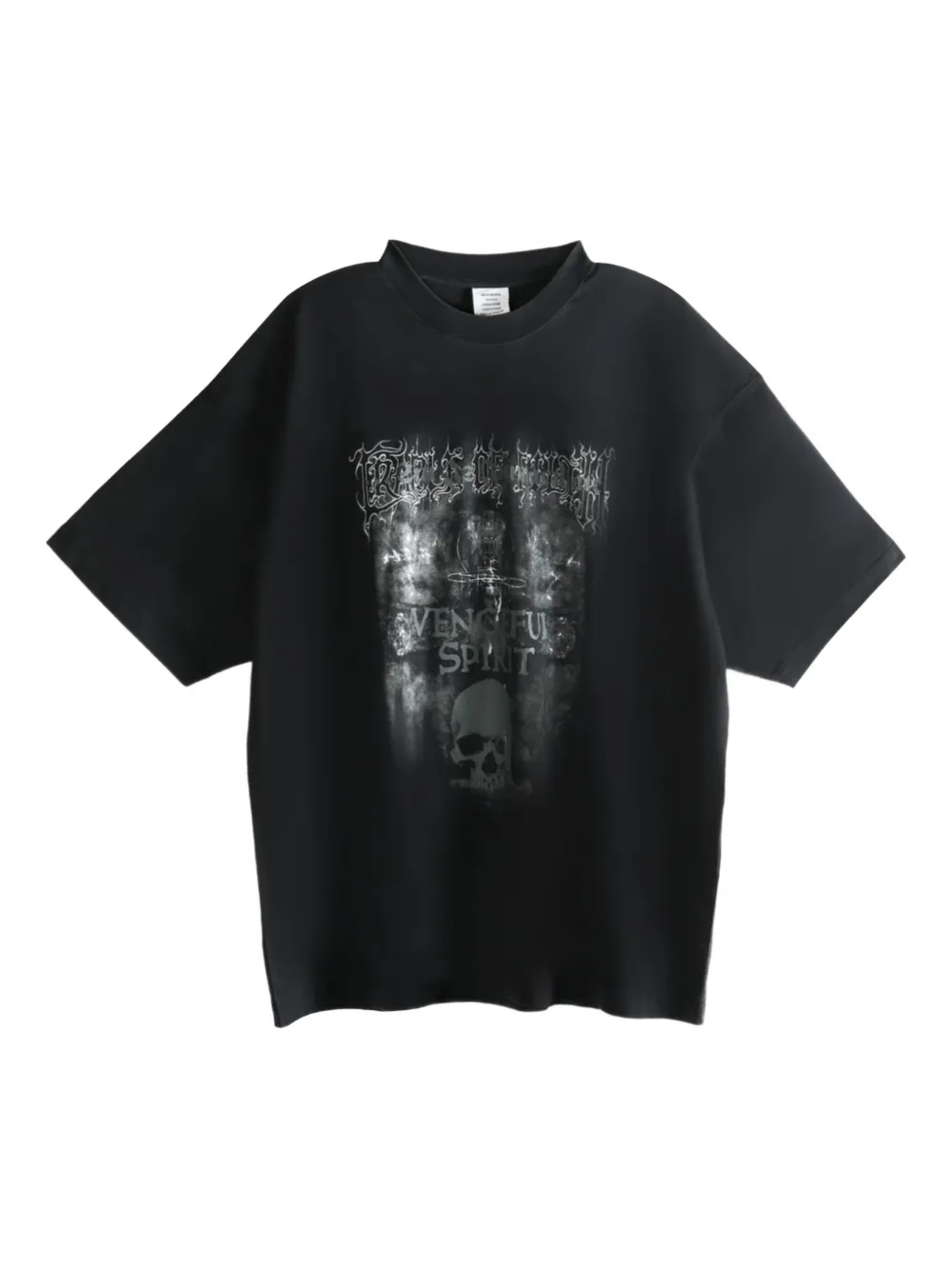 

Хлопковая футболка VETEMENTS, черный