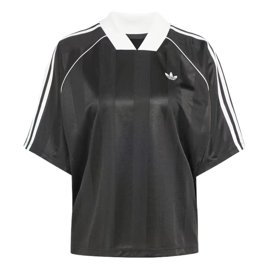 Футболка с жаккардовой полоской Adidas Originals, Black