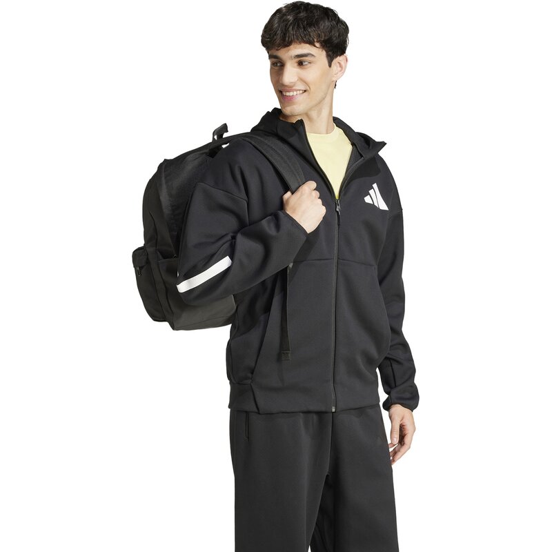 Kapuzensweat zne full-zip hooded track Adidas, черный — фото 4