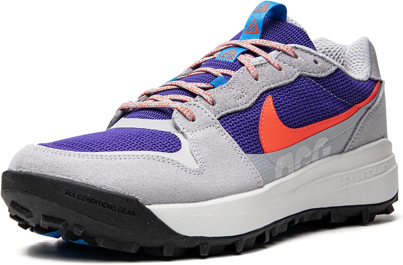 Кроссовки мужские Nike ACG Lowcate, цвет Wolf Grey/Bright Crimson — фото 4