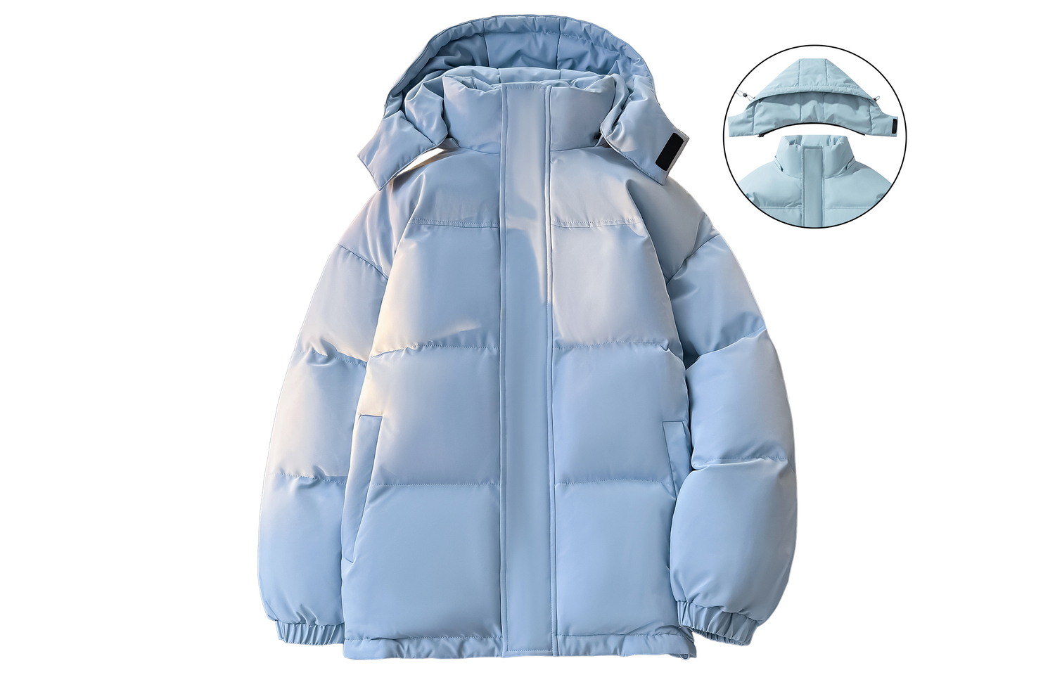 

WARRIOR Пуховик Huichao Riding The Wind Collection унисекс, Light Blue[Hats & Caps Detachable]