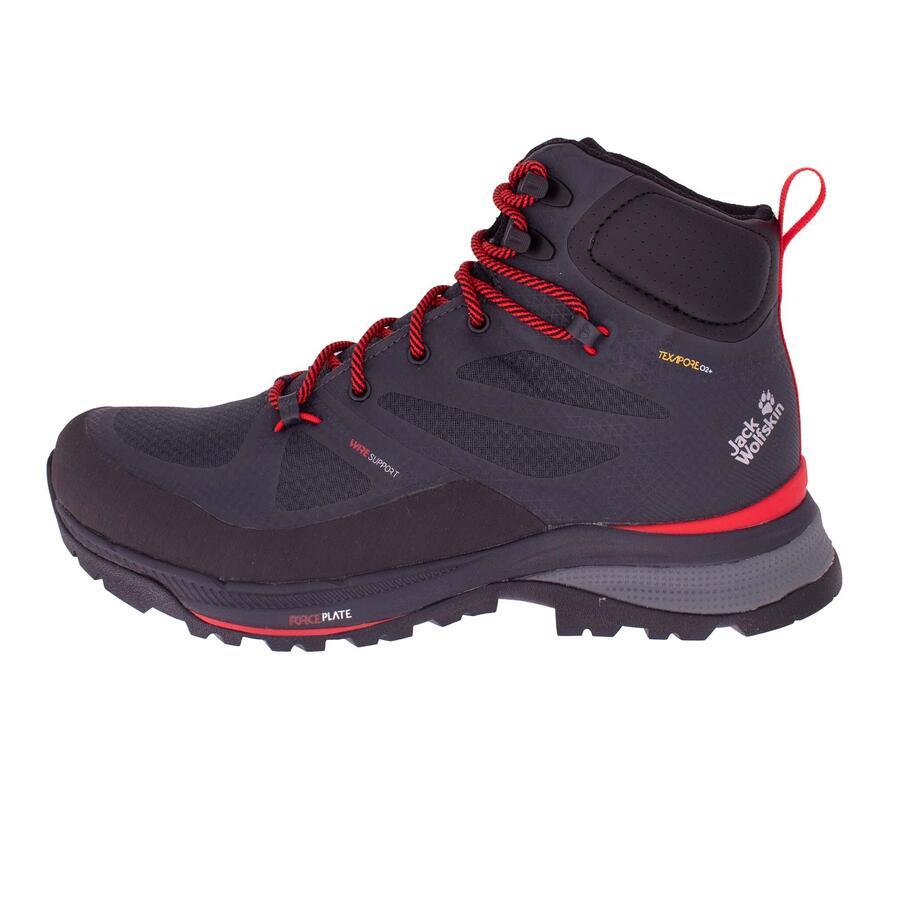 

JACK WOLFSKIN Ботинки для походов Force Striker Texapore Mid серого цвета