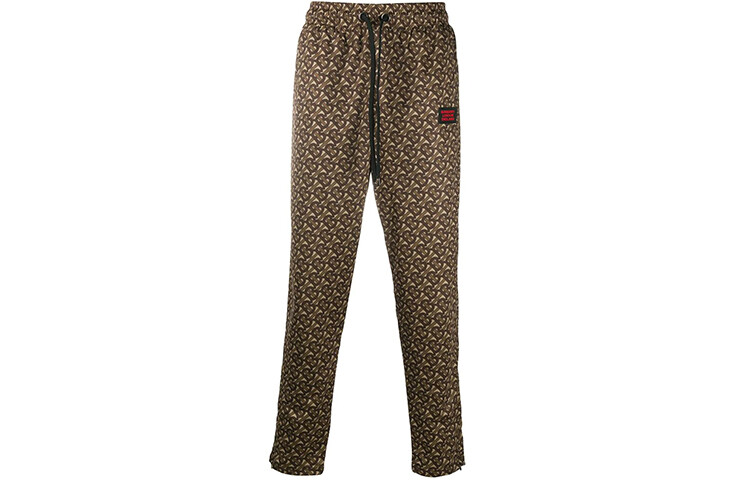 

Мужские трикотажные спортивные штаны Burberry, цвет Brindle Brown