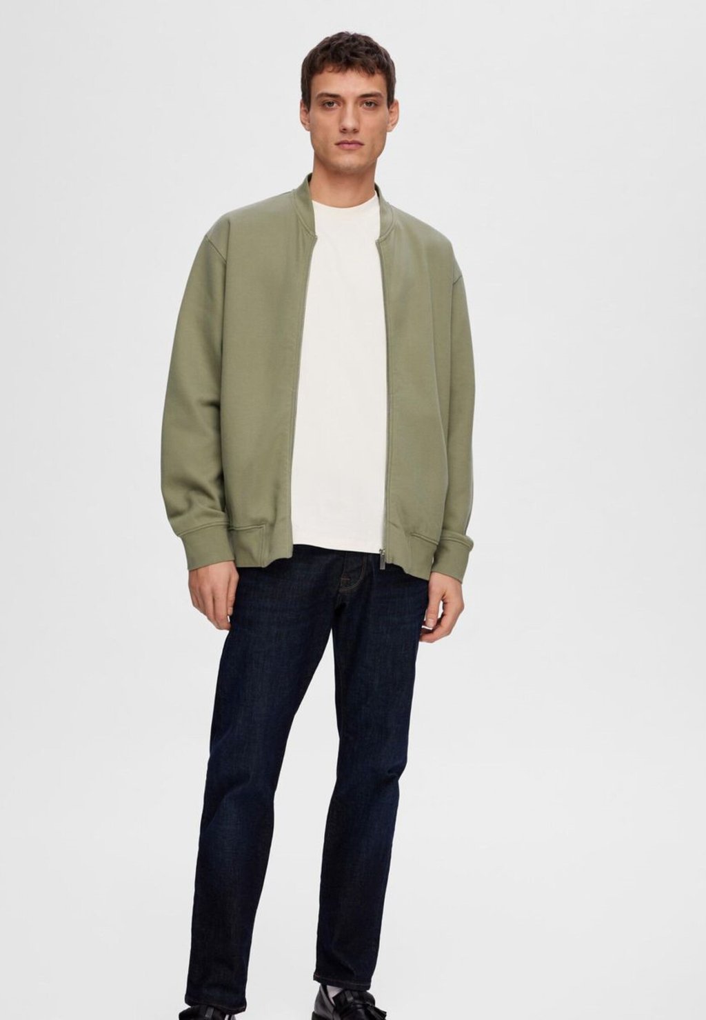 

Куртка-бомбер MACK Selected Homme, оливковый, Зеленый, Куртка-бомбер MACK Selected Homme, оливковый