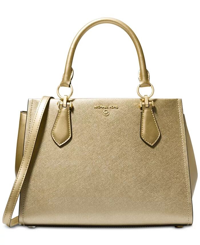 

Кожаная сумка Мэрилин среднего размера Michael Kors, золотой