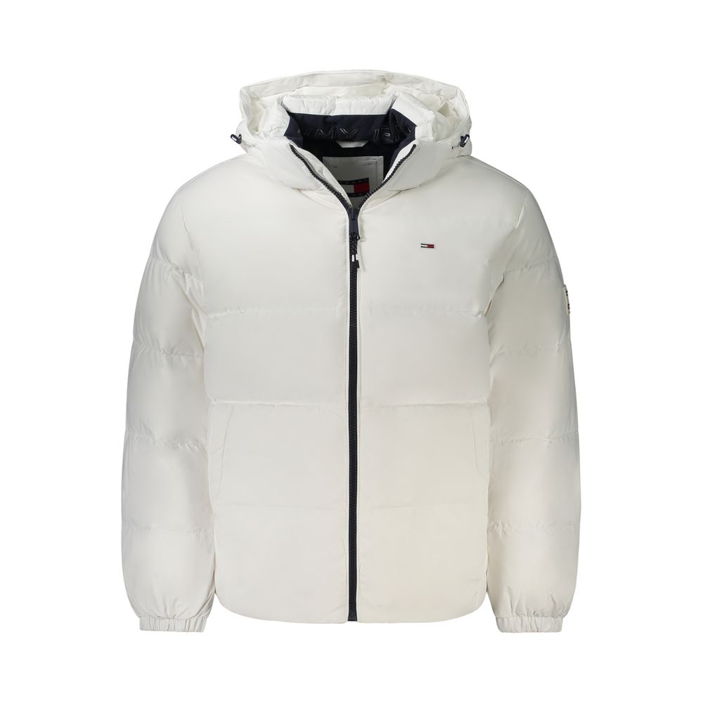 

Белая мужская куртка из полиэстера Tommy Hilfiger