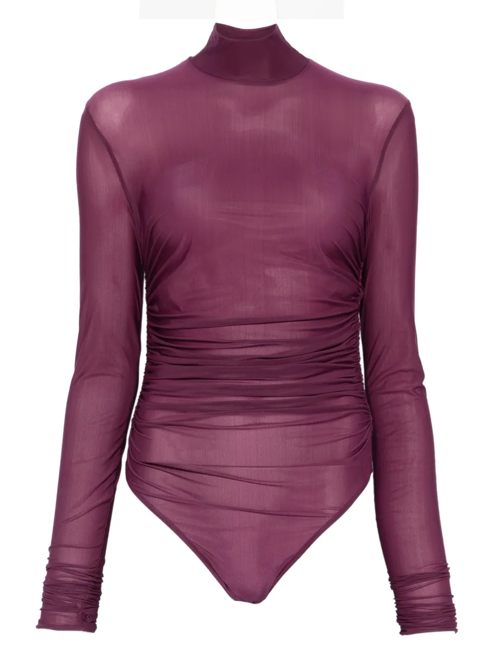 

Боди с высоким воротом из сетки Aniye By, фиолетовый