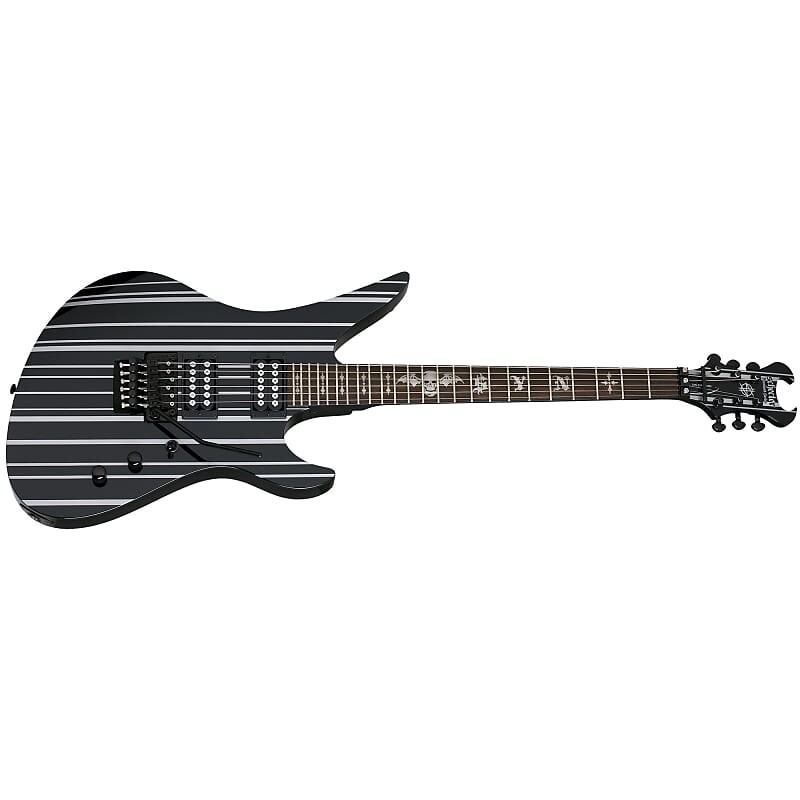

Электрогитара Schecter Synyster Gates Standard Gloss Black with Silver Pin Stripes - BRAND NEW - Electric Guitar