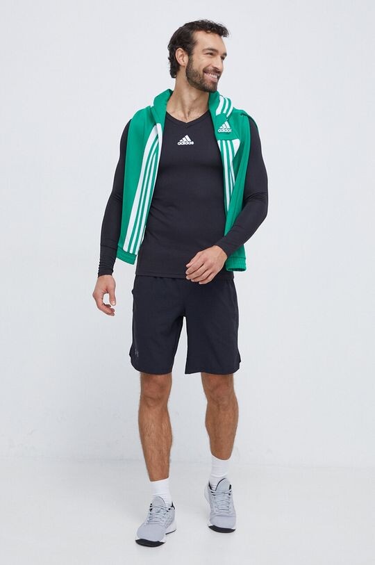 Треккинговая база Team Base с длинными рукавами adidas Performance, черный — фото 2