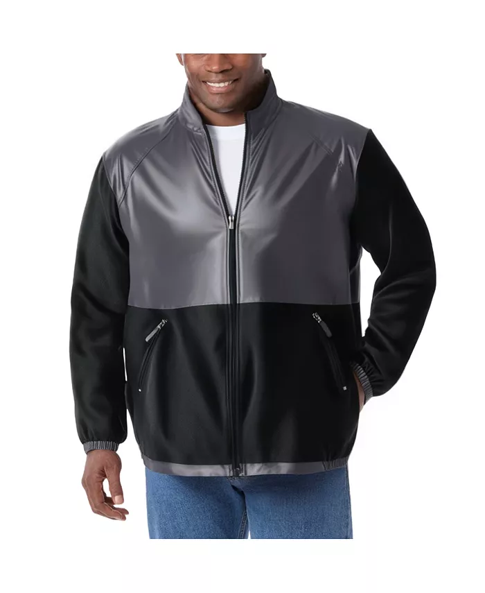 

Утепленная флисовая куртка на молнии Big & Tall Explorer Plush Fleece с цветными вставками KingSize, мультиколор