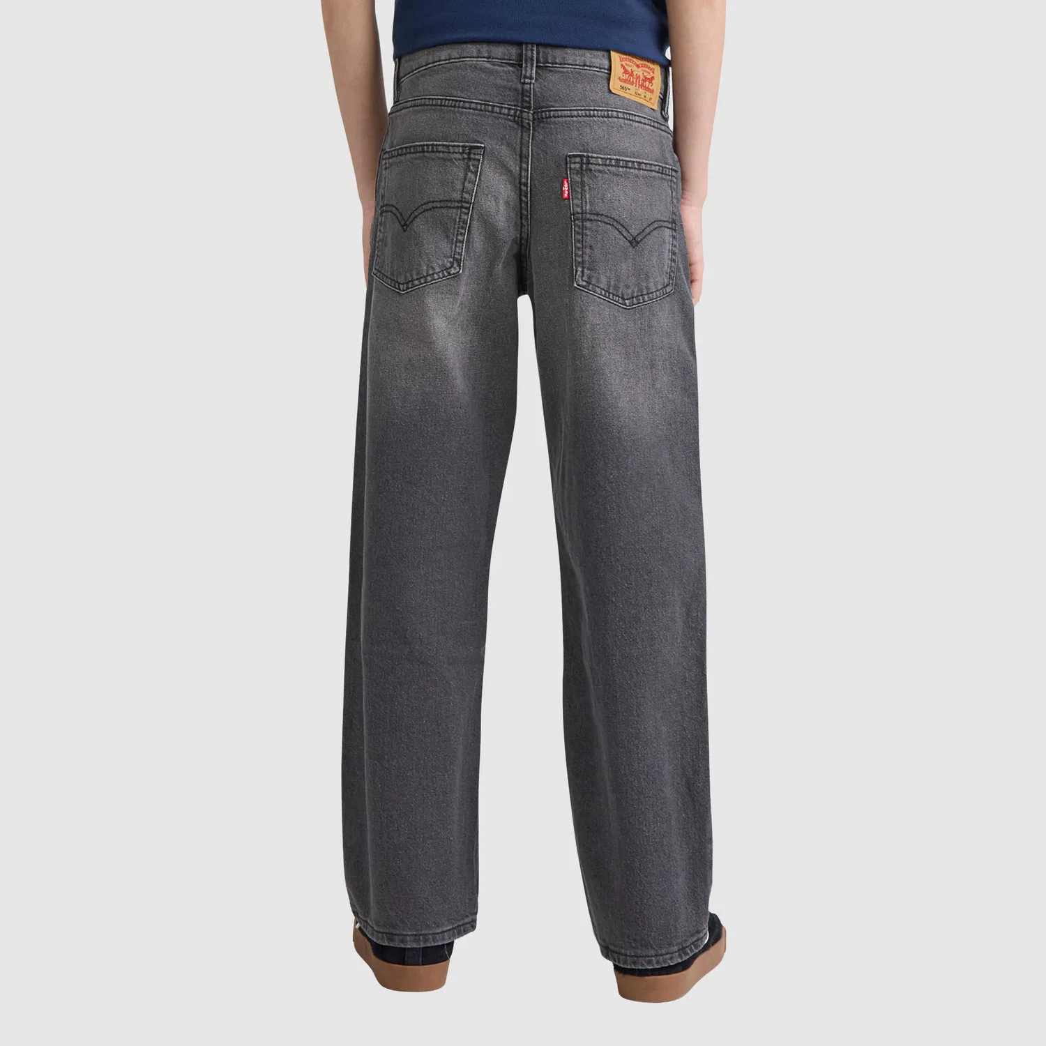 Джинсы прямого кроя 565 свободного кроя, размеры для мальчиков 8-20 лет Levi's, Dark Wash — фото 4