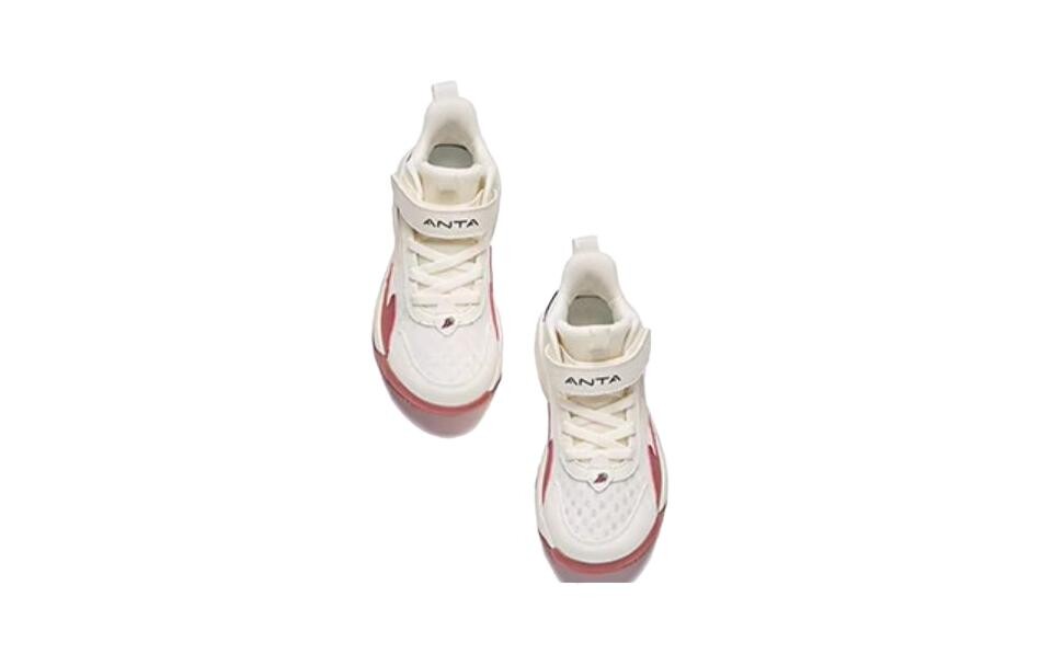 Баскетбольные кроссовки Wind Cave Kids PS Low-top красные/черные Anta Kids, темно-красный/белый/черный — фото 4