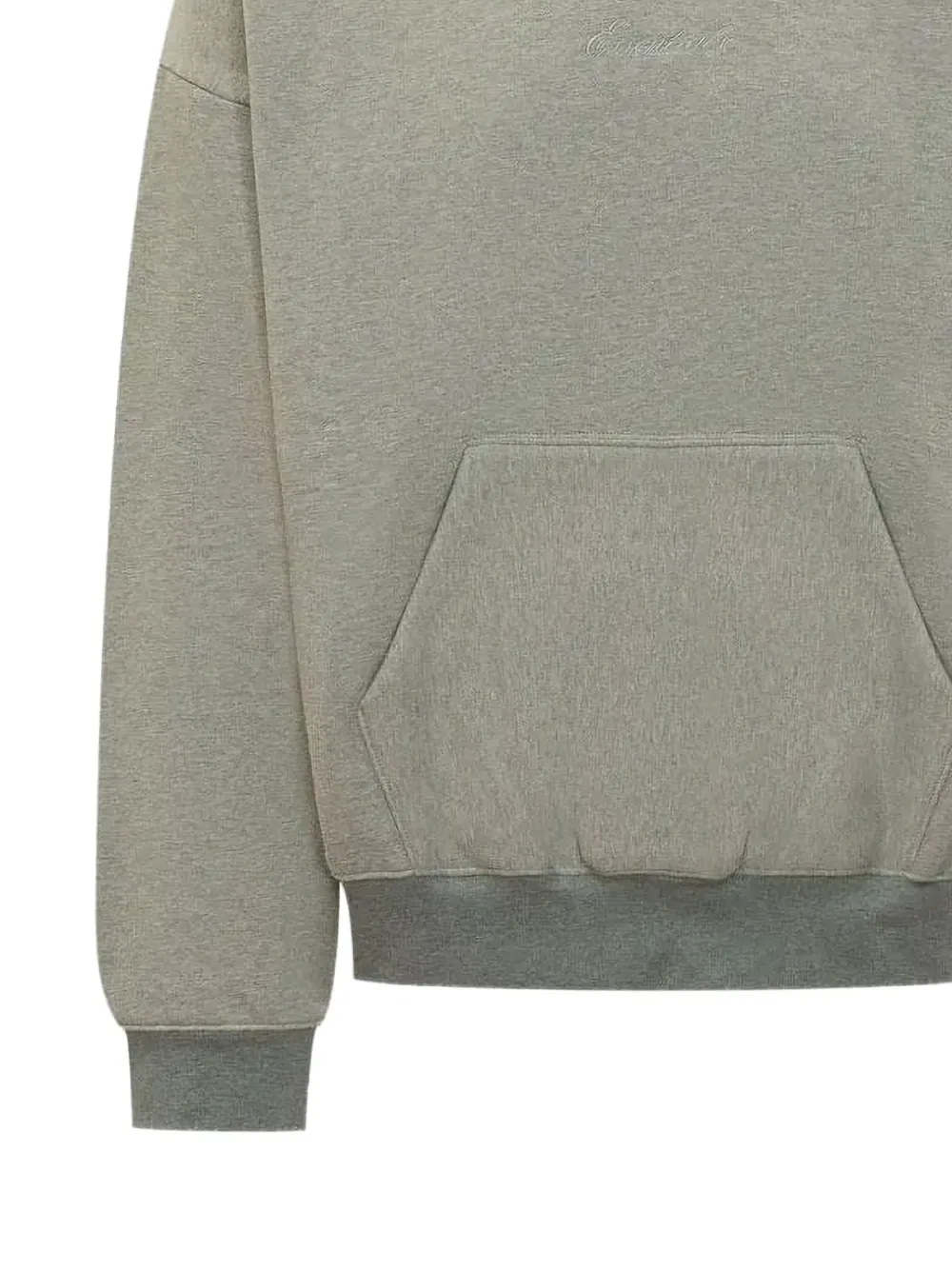 Худи из хлопка с вышитым логотипом Essentials Fear Of God, серый — фото 2