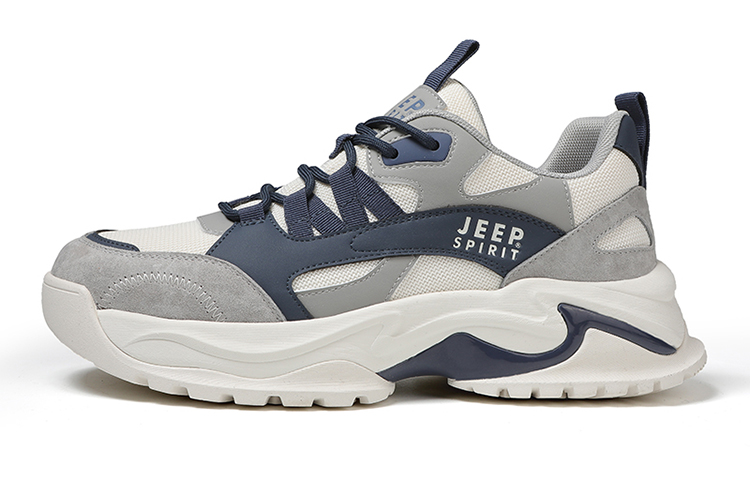 

Низкие повседневные кроссовки мужские синие JEEP SPIRIT, Furious Sea Blue