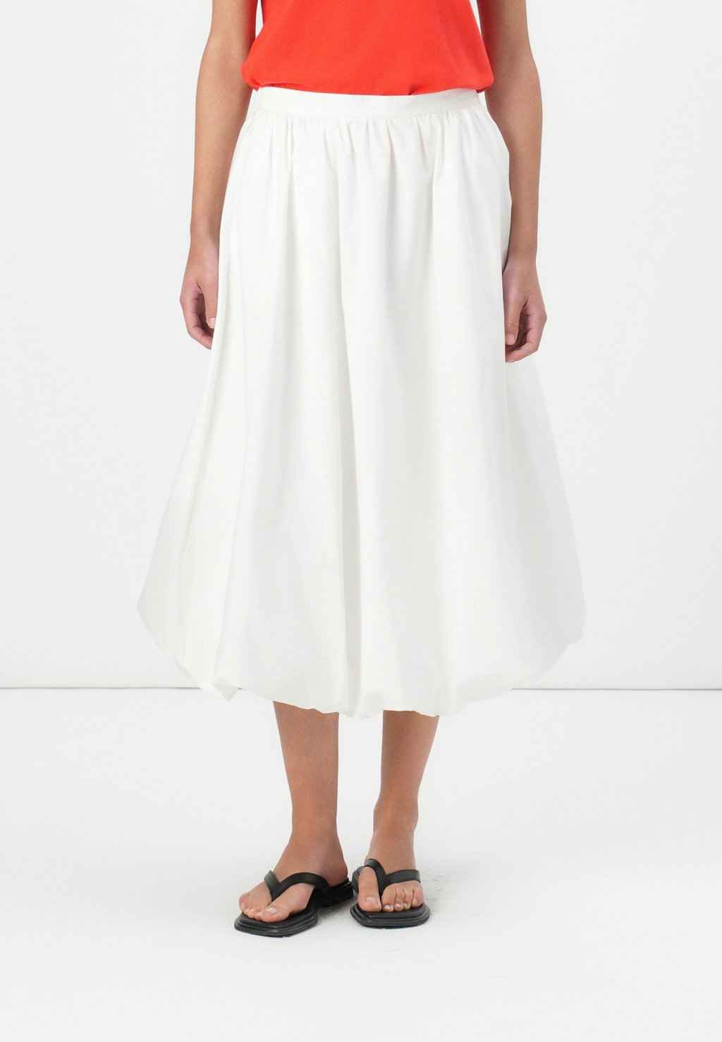 

Юбка макси BUBBLE MIDI SKIRT GAP, белый
