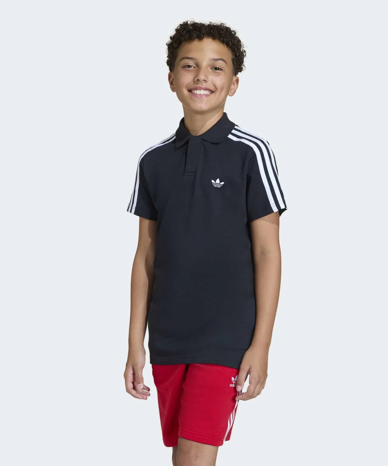 Футболка-поло с коротким рукавом и тремя полосками / Adidas Originals (детская)