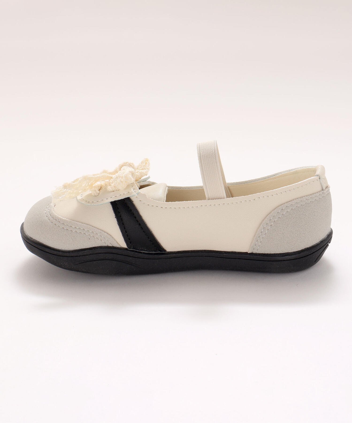 Балетные кроссовки со шнуровкой (16-20 см) Slap Slip, off white — фото 3