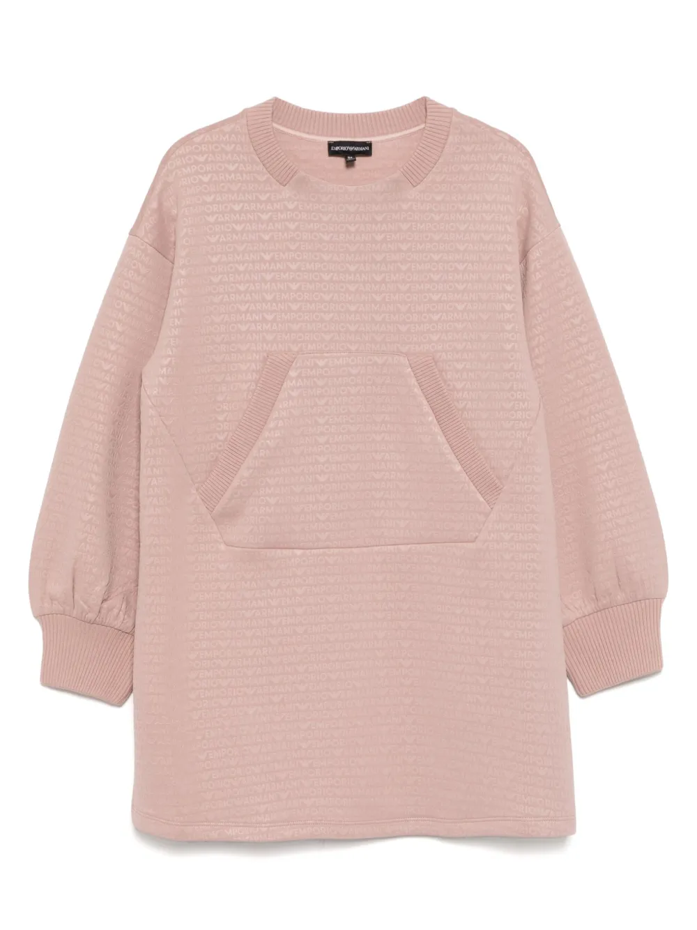 

Платье с логотипом Emporio Armani Kids, розовый