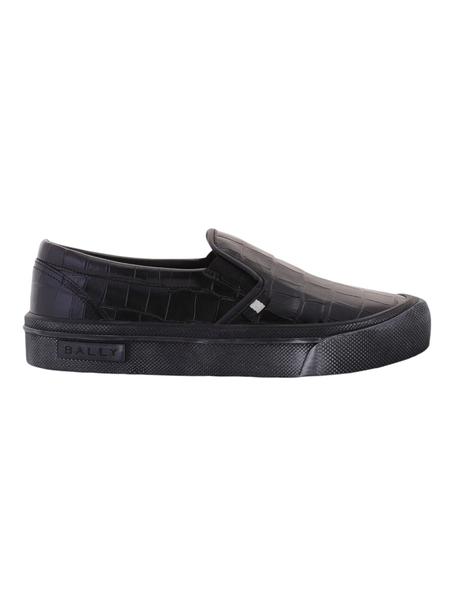 

Bally Leory 6305333 Мужские черные кроссовки из тисненой кожи под крокодила