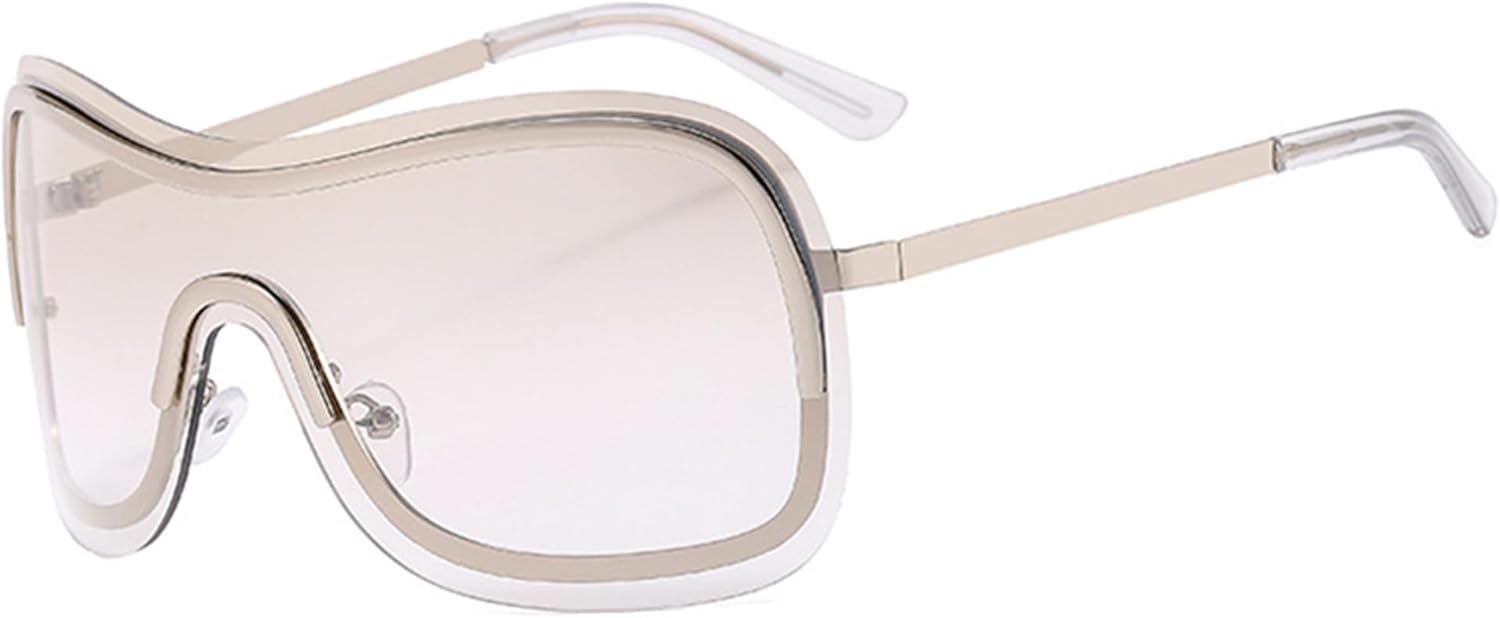 

bullabulling Модные квадратные солнцезащитные очки со стразами - Квадратные солнцезащитные очки с бриллиантовым блеском, защита от УФ-излучения UV400 для вечеринок и вождения, для женщин и мужчин, C6