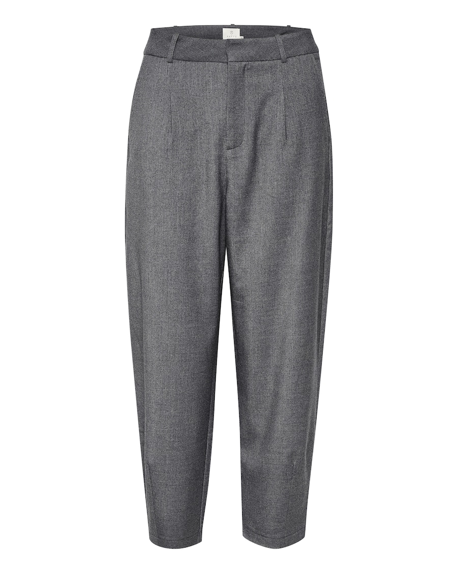 

Зауженные брюки со складками спереди Kaffe Merle, Mottled Grey
