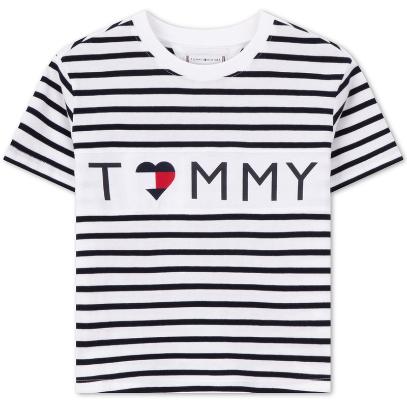 Tommy Hilfiger Футболка black white stripes kids' — фото 3
