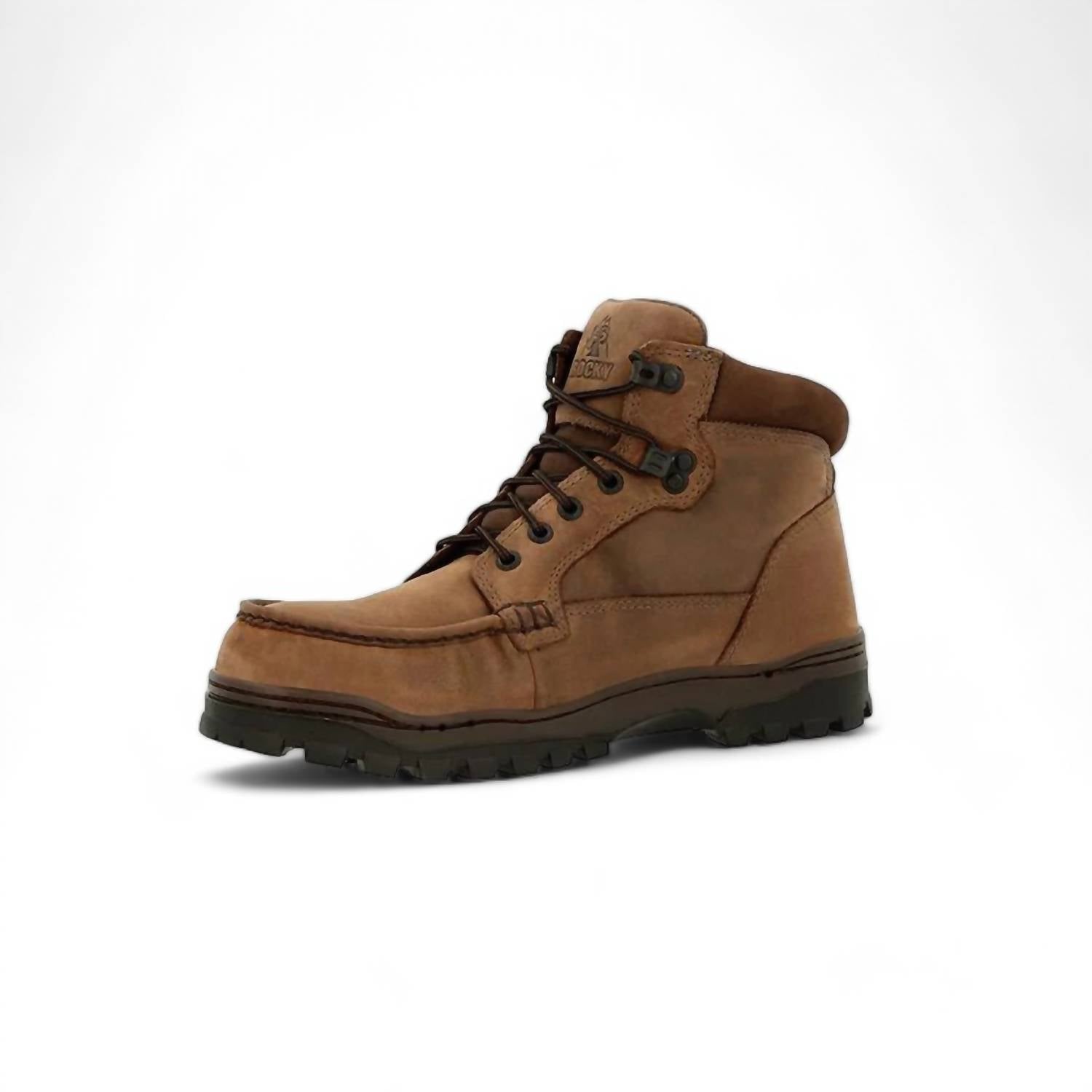 Мужские рабочие ботинки Outback с водонепроницаемой мембраной Gore-Tex и стальным носком - широкий размер в коричневом цвете Rocky — фото 3