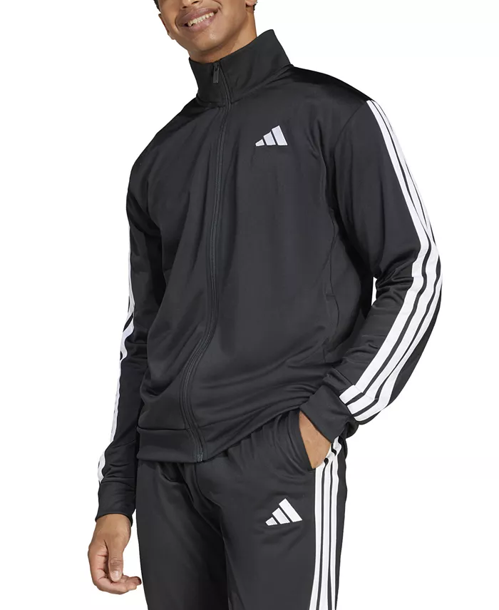

Мужская регулярная толстовка 3 Stripes Tricot adidas, черный