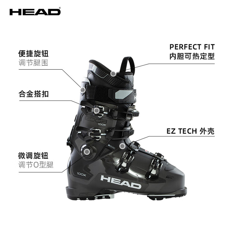 

Head Горнолыжные ботинки с системой Double-Boa, широкая колодка, EDGE100XHVGW, EDGE_100X_HV_GW, размер 43.5