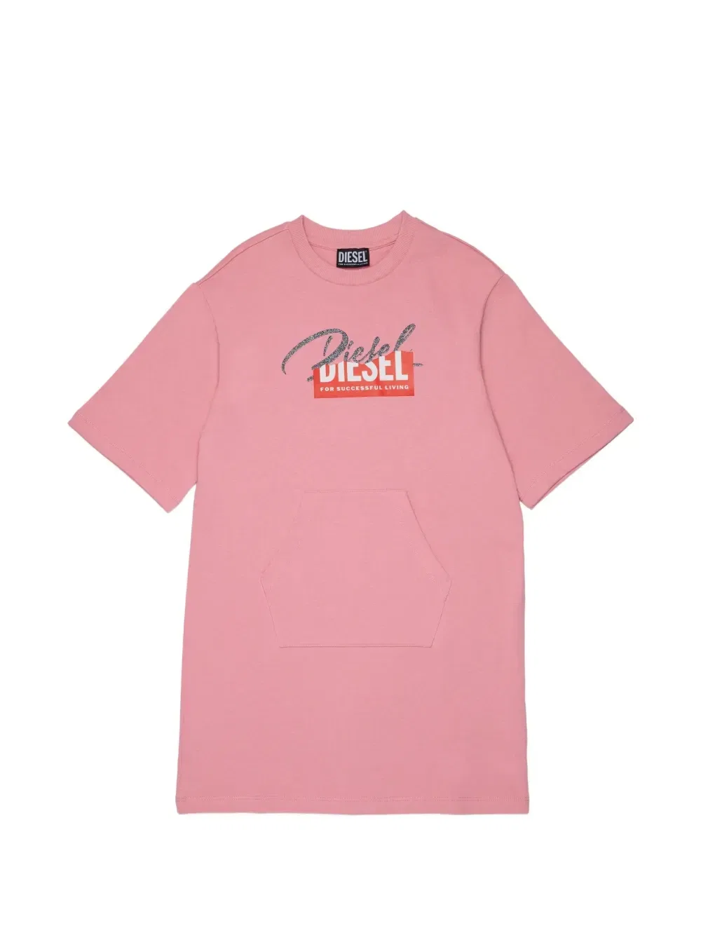 Платье с короткими рукавами Diesel Kids, розовый