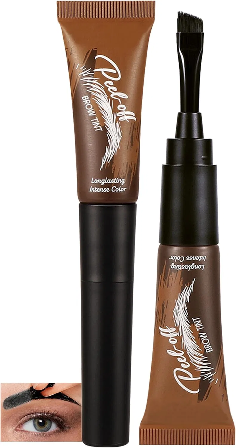 Гель для бровей Tattoo Eyebrow Gel, набор 2 шт, 6.8 мл, оттенок 05 Black, LYSdefeu