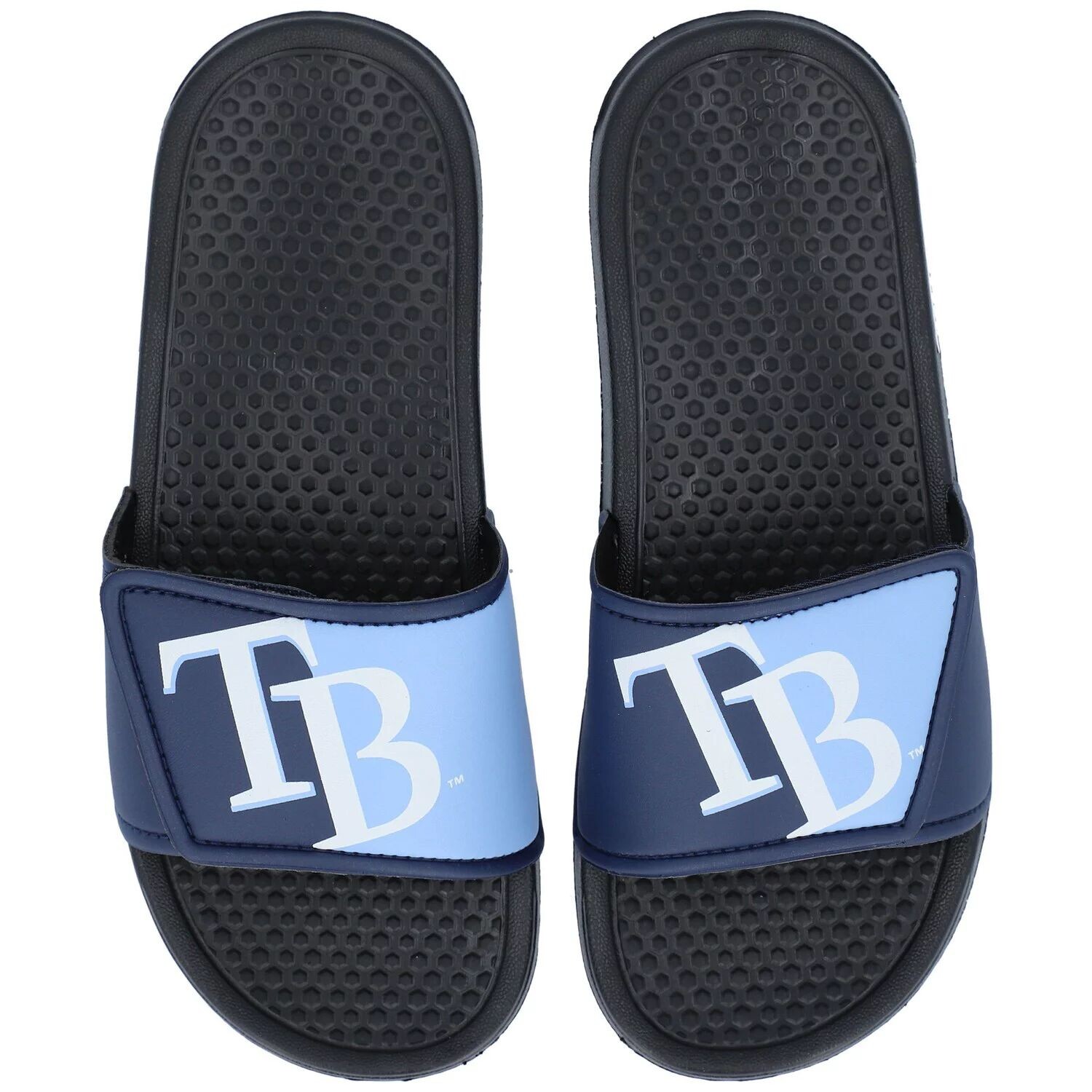 

Молодежные шлепанцы Legacy с большим логотипом FOCO Tampa Bay Rays Unbranded