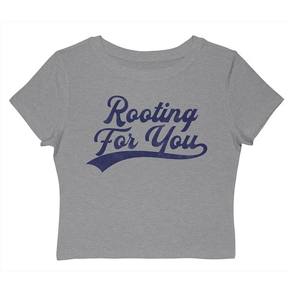 

Juniors' grayson threads the label rooting for you графическая футболка baby tee Unbranded