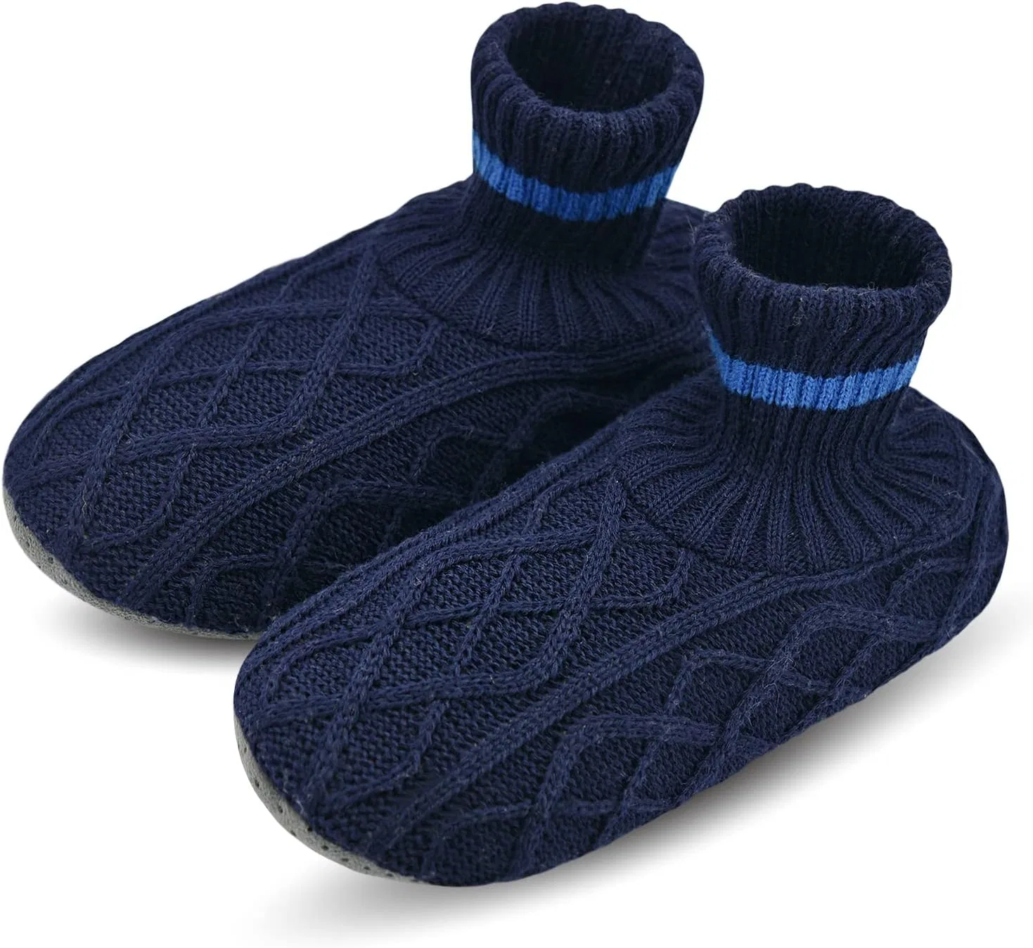 Тапочки с шерпой подкладкой DICUIRD, Diamond Navy