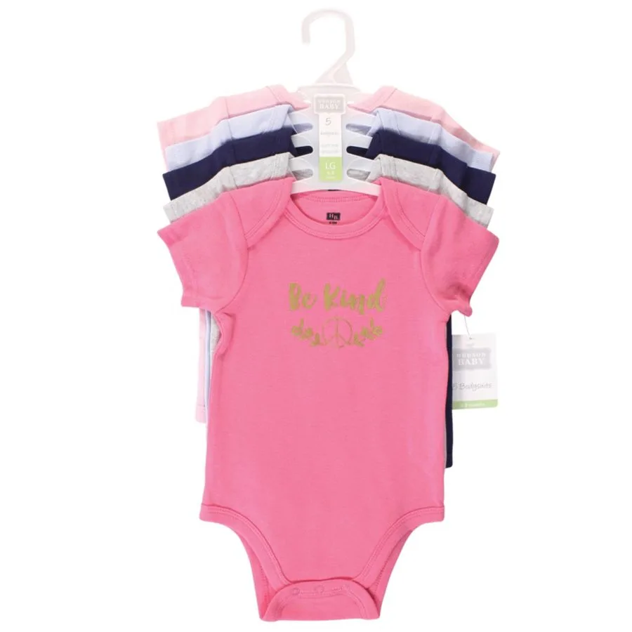 Базовый комплект из 5 предметов: хлопковый боди Hudson Baby, be kind синий — фото 2
