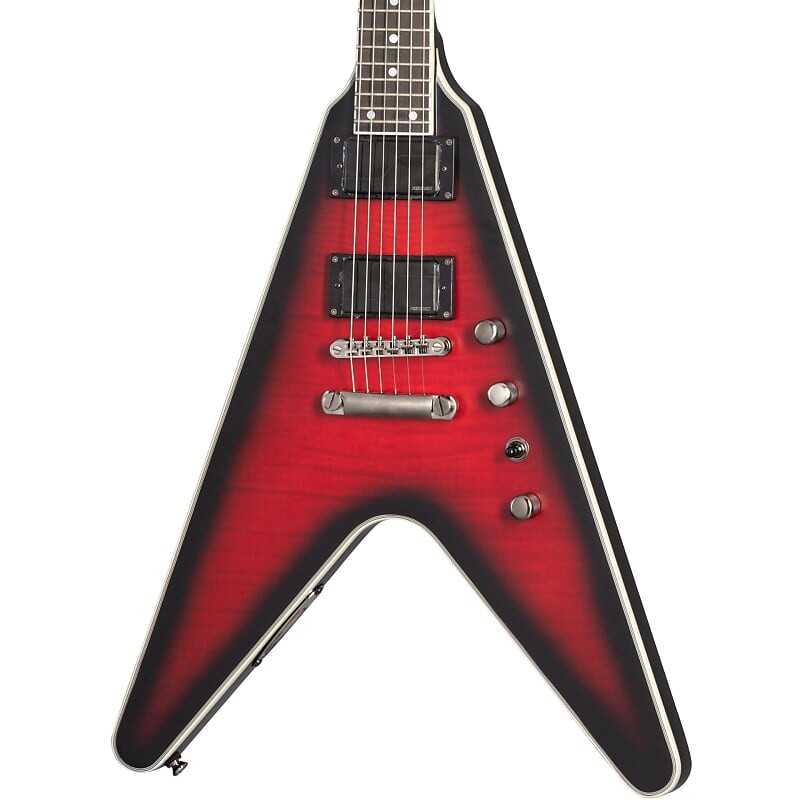 

Электрогитара Epiphone Dave Mustaine Flying V Prophecy Electric Guitar - Aged Dark Red Burst
